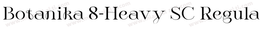 Botanika 8-Heavy SC Regular字体转换